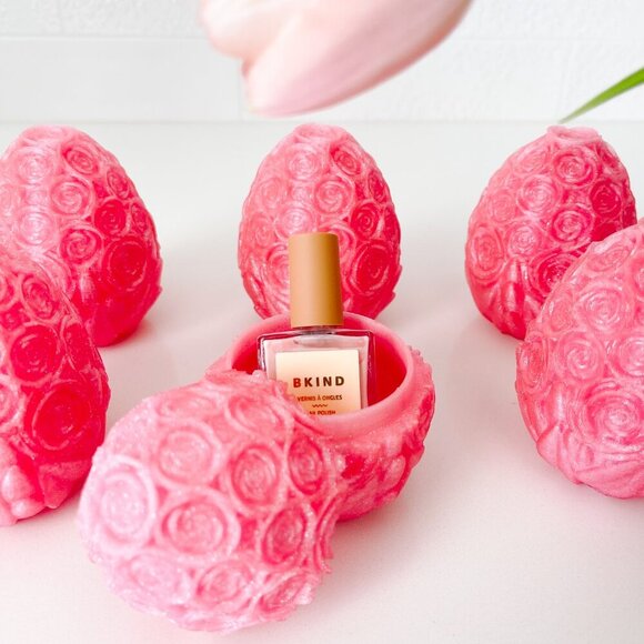 Rose-Covered Easter Eggs โ Handcrafted Party Favors, Spring Decor, Wedding Gifts - Picture 6 of 10